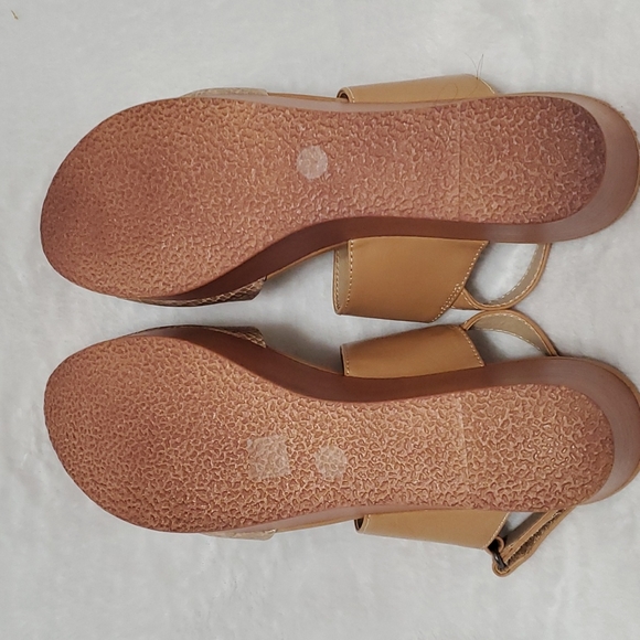 CL by LAUNDAY wedge shoes tan 7 (Ss40) - Picture 4 of 7